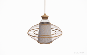 藤编装饰吊灯 ID：2023032023