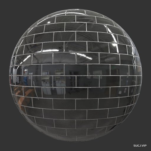 TilesRectangularMirrorBlack001