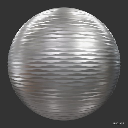 MetalDesignerWallSteelWaves002