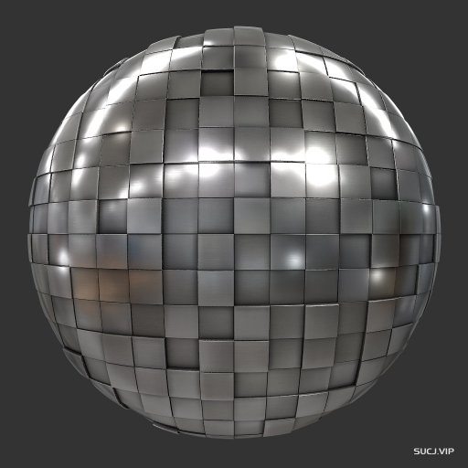 MetalDesignerWallTilesSteelCubes001