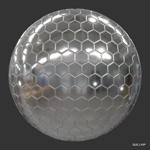 MetalDesignerWallTilesSteelHoneycomb001